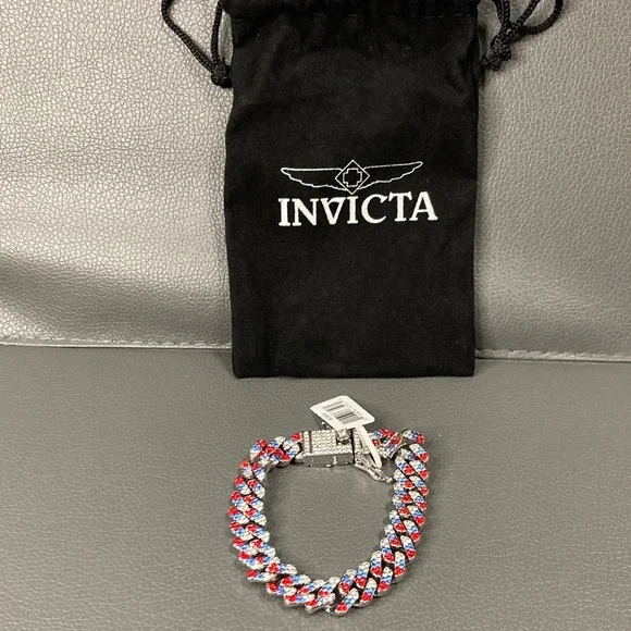 Invicta Elements Men's Drip Chain 8” Bracelet, Freedome Frost (80899) - Picture 2 of 6